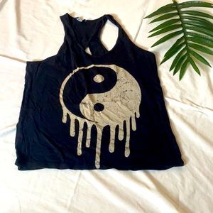 Love Culture Yin Yang Y2K Tank Top Medium